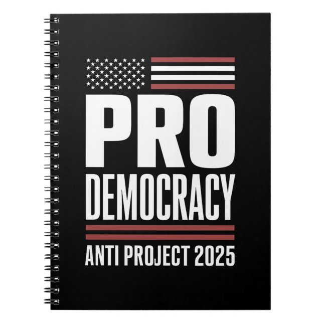 Carnet Pro Democracy Anti Project 2025 Trump 2025 (Devant)