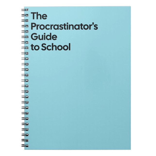 Carnet Procrastinator’s School Notebook (Devant)