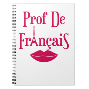 Carnet Professeur de France Enseignante française Madame