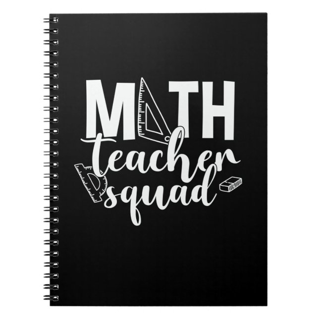 Carnet Professeur de mathématiques Équipe d'enseignants d (Devant)