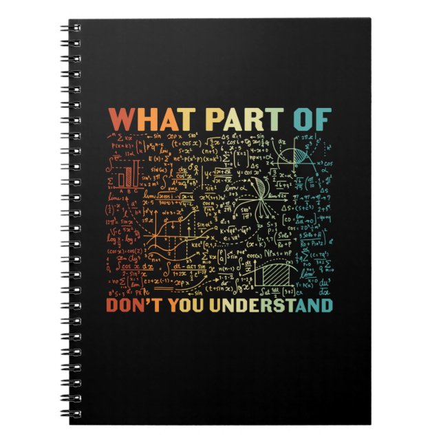 Carnet Professeur De Mathématiques Quelle Partie Des Math (Devant)