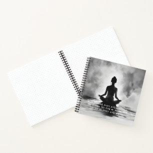 Carnet Professeur de méditation de yoga Pose du lotus Pei