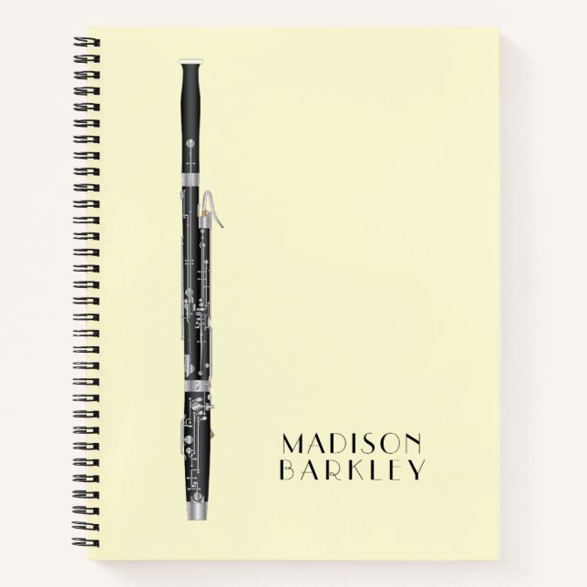 Carnet Professeur de musique Bassoon (Devant)