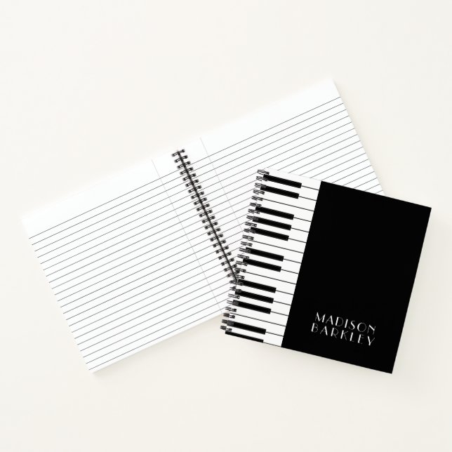 Carnet Professeur de musique de piano (Intérieur)
