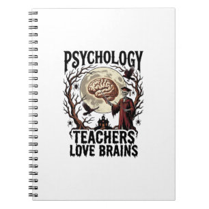 Carnet Professeur de psychologie Halloween Amateur de Cer