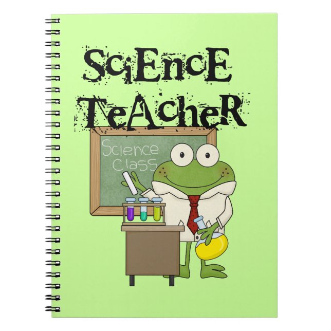 Carnet Professeur de sciences de la grenouille (Devant)