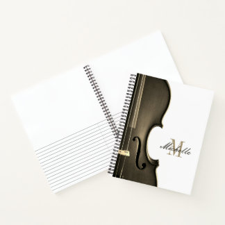 Carnet Professeur de violon personnalisé et élève 