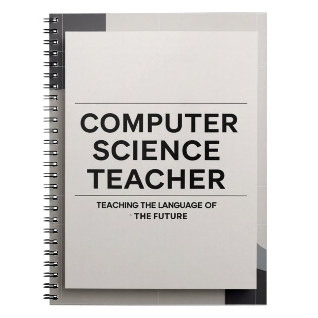 Carnet Professeur d'informatique (Devant)