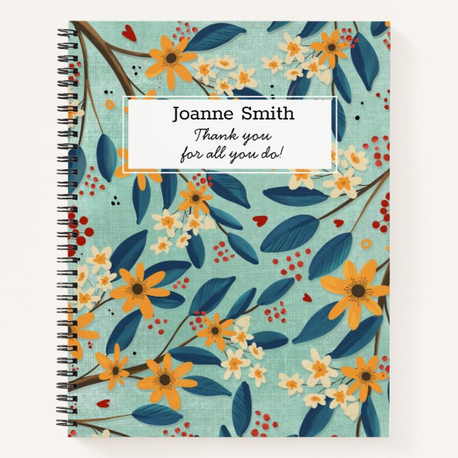 Carnet Professeur merci pour vous tous (Devant)