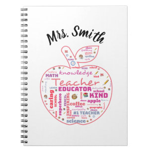 Carnet Professeur personnalisé Planificateur d'art Apple