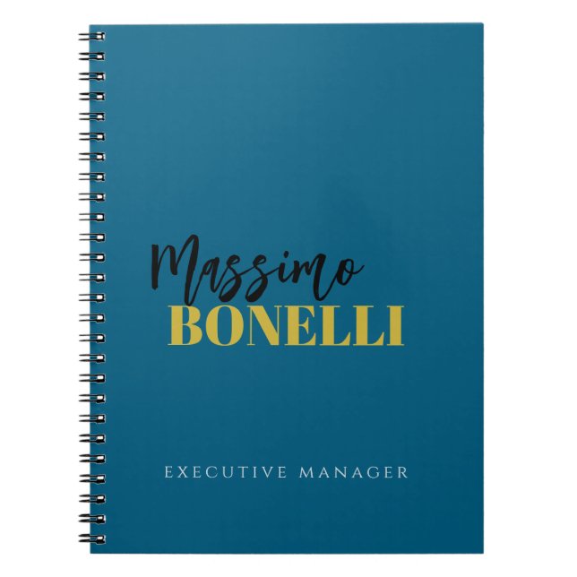 Carnet Professional elegant modern minimalist plain (Devant)