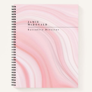 Carnet Professionnel des affaires Moderne Motif Marbre Ro