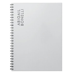 Carnet Professionnel minimaliste moderne nom simple propr