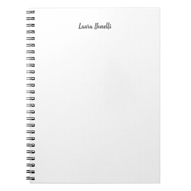 Carnet Professionnel moderne minimaliste Plain (Devant)