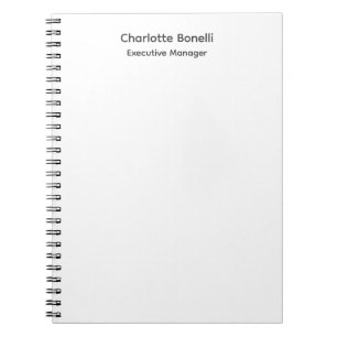 Carnet Professionnel Moderne Minimaliste Simple