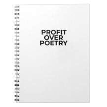 Profit Over Poetry Minimalist Professional 