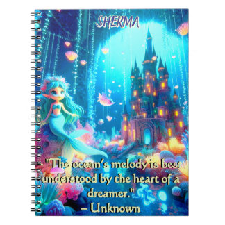 Carnet Profondeurs mystiques - Chibi Mermaid & Jardin bri