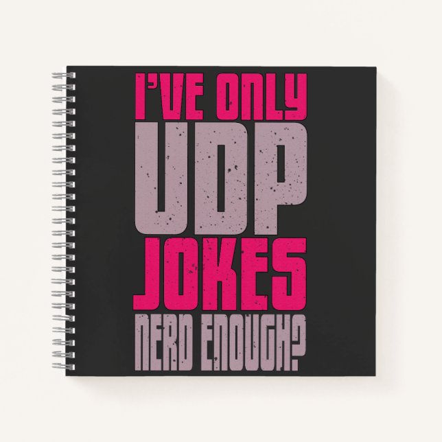 Carnet Programmeur informatique udp Joke (Devant)