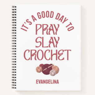 Carnet Projets de travaux manuels de crochet personnalisé