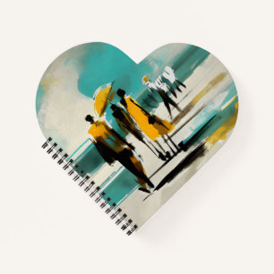 Carnet Promenade Ensoleillée – Figures Abstraites Dans Un