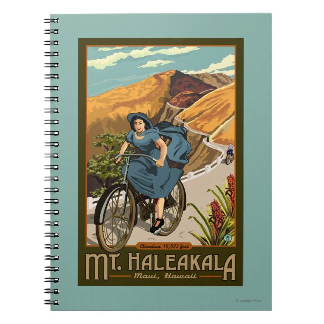 Carnet Promenades à vélo du mont Haleakala Hawaii (Devant)