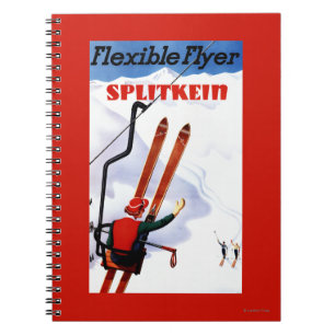 Carnet Promo en bois de skis de Splitkein d'insecte