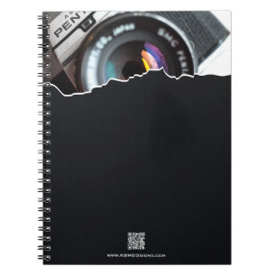 Carnet Promotional Thank you! Gift Photographer Black