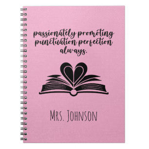Carnet Promouvoir avec passion la perfection de la ponctu
