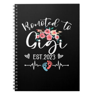 Carnet Promu À Gigi Est. 2023 Grossesse florale Announ