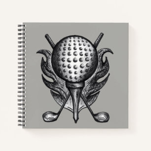 Carnet Propriété de Golf personnalisé Ball Club Tee Golfe