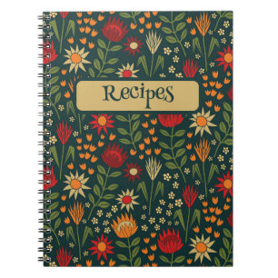 Carnet Protea Floral Block Imprimer Millefleur darnes