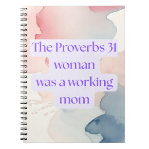 Carnet Proverbes 31 La Femme Était Une Maman Travaillante