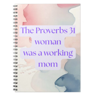 Carnet Proverbes 31 La Femme Était Une Maman Travaillante