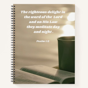 Carnet Psaume 1:2 Étude biblique Encouragement chrétien