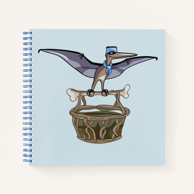 Carnet Pteranodon Portant Un Panier (Devant)
