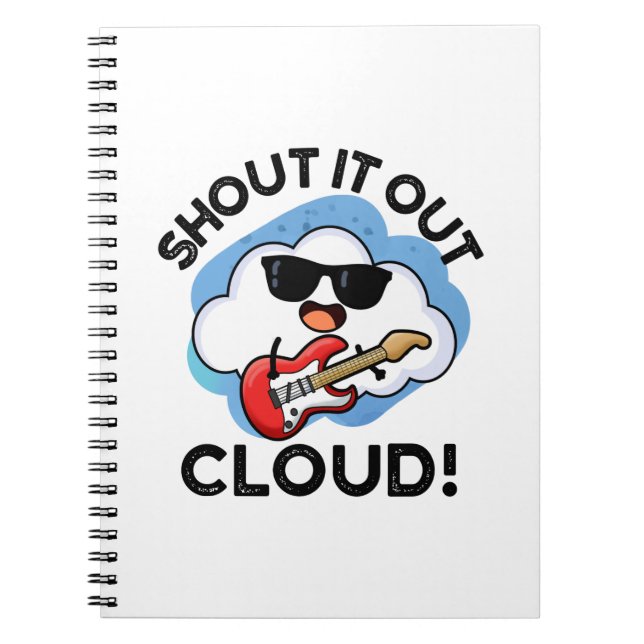 Carnet Publier Le Nuage Drôle Musique Pun (Devant)