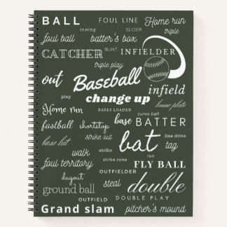 Carnet Puce de baseball Spiral Notebook