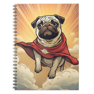 Carnet Pug Super-héros Où les Pattes et les Pouvoirs s'Un