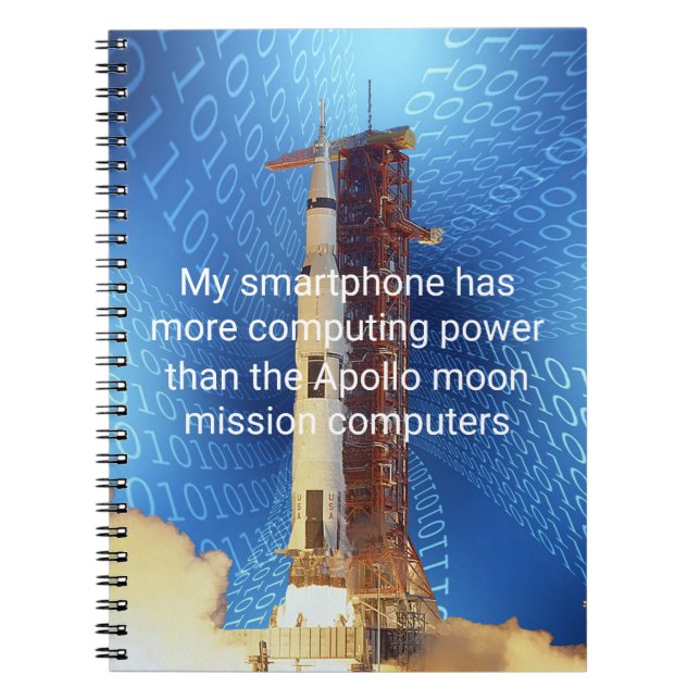 Carnet Puissance informatique Apollo 11 (Devant)