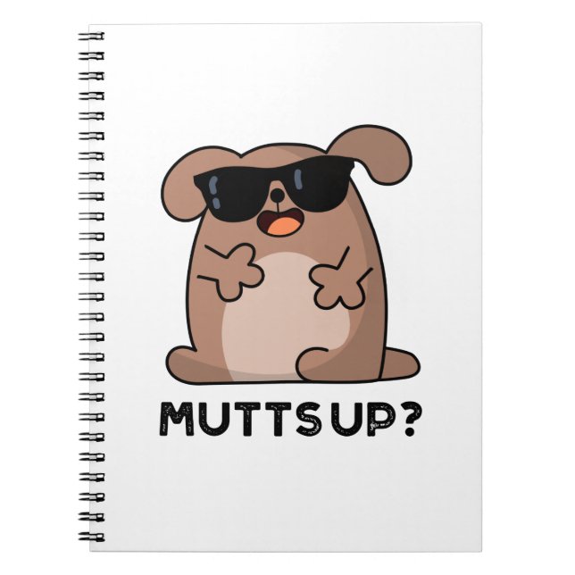 Carnet Pun de chien rigolo Mutts Up (Devant)