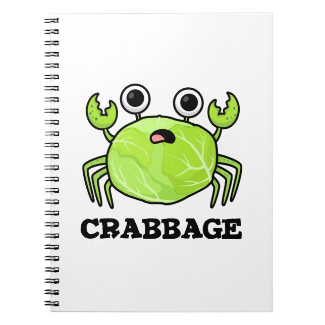 Carnet Pun de Crabe Chou Drôle Chou de Crabe (Devant)