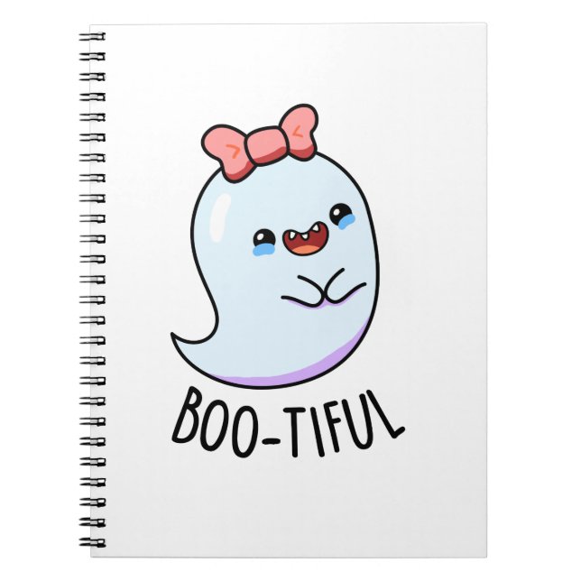 Carnet Pun de fantôme de Halloween drôle et joli pour fil (Devant)