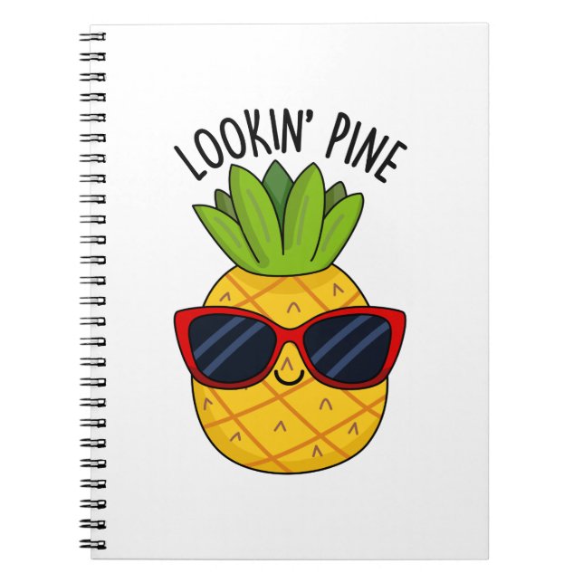 Carnet Pun de l'ananas drôle de pinède  (Devant)