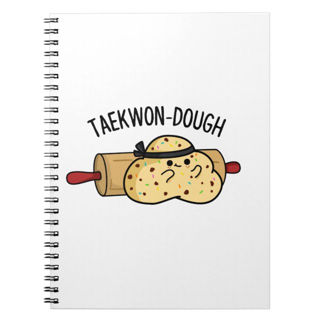 Carnet Pun de pâtisserie drôle Taekwon-Dough  (Devant)