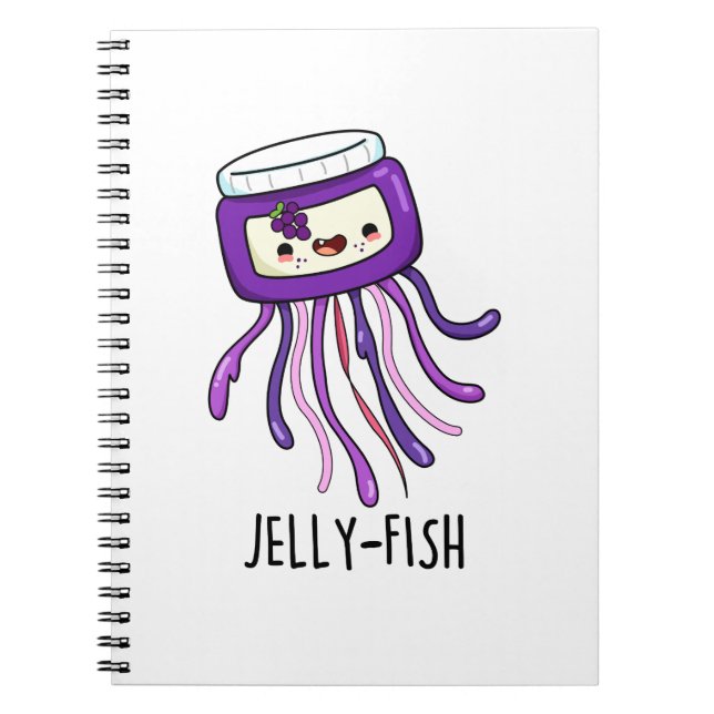 Carnet Pun de pot de gelée de méduse drôle  (Devant)