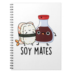 Carnet Pun de sauce soja drôle Soy Mates