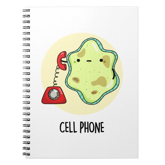 Carnet Pun de science de biologie drôle de téléphone cell (Devant)