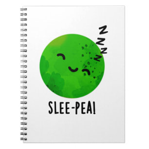 Carnet Punition drôle de pois endormi Slee-pea