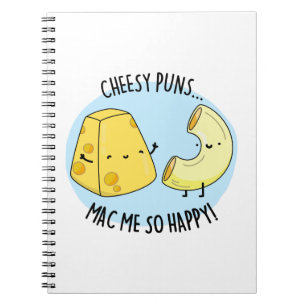Carnet Puns Cheesy Mac Me So Happy Funny Food Pun