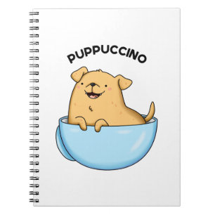 Carnet Pup-puccino Cappuccino Drôle de Pun